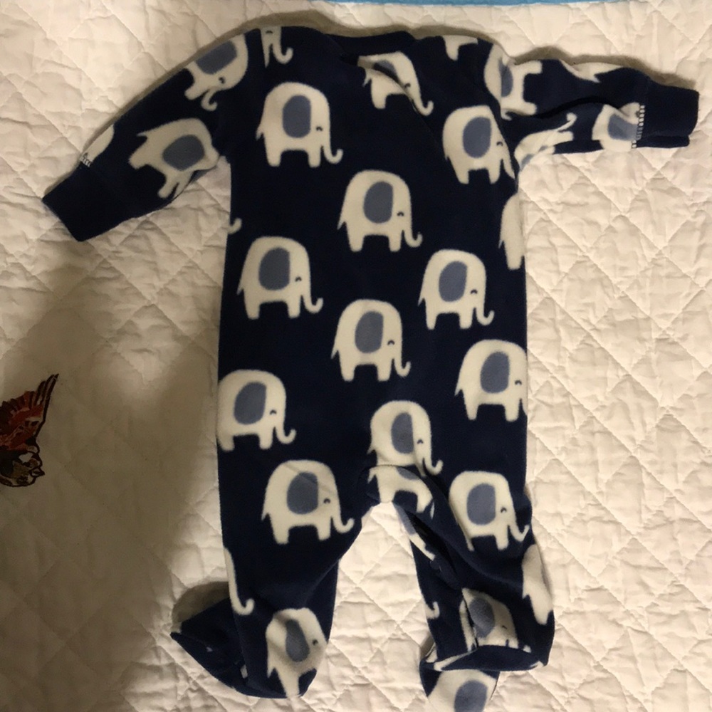 Carters Preemie Fleece Full-body onesie w/footies